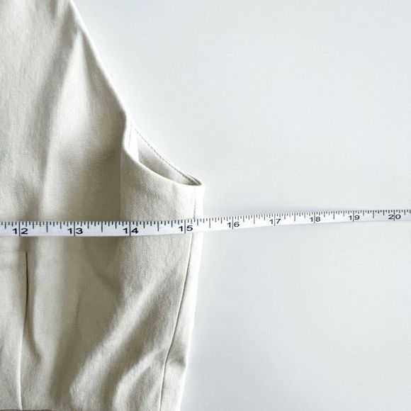 Banana Republic Womens  Dress Halter Spaghetti Strap Cream Summer Ivory - Picture 6 of 8